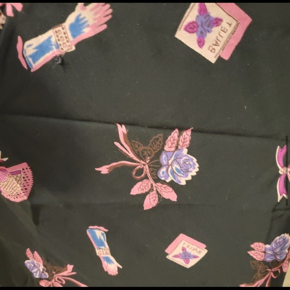 VINTAGE BETSEY JOHNSON SILK STRAPLESS BALLERINA MIDI DRESS 90s y2k FAIRYCORE - Picture 8 of 10